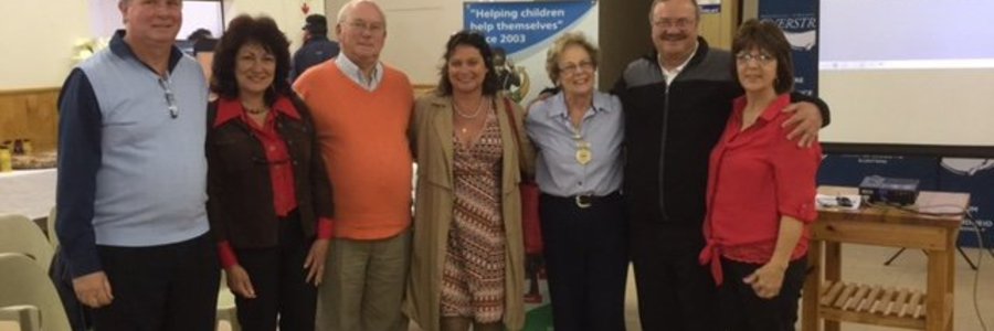 At the Recycle Swop Shop Awareness Day in Stanford are (left to right) Johan van Taak (Overstrand Municipality - Solid Waste Manager: Planning), Councillor Riana De Coning (Ward 2), Coouncillor Dudley Coetzee (Ward 11),  Charmaine Beukes (Marketing Manager:  White Shark Projects), Executive Mayor Nicolette Botha-Guthrie, Francois Myburgh (Overstrand Municipality - Area Manager:  Gansbaai) and Petronella Ferreira (Overstrand Municipality - Area Manager:  Stanford)